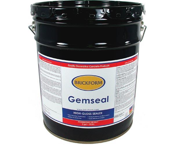 GS5100 BrickForm GemSeal 100 VOC 5 Gallon Pail Janell Concrete and